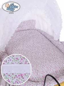 Cover set 4 pcs for Moses Basket/ Wicker crib Jasmine no. 2100-913 or 72100-913