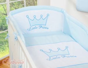 Bedding set 3pcs- Little Prince/Princess blue