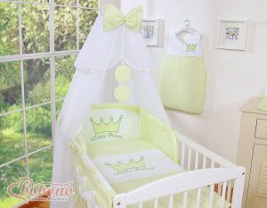 Bedding set 5pcs with mosquito-net- Little Prince/Princess green