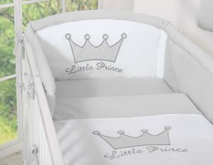 Universal bumper- Little Prince/Princess gray