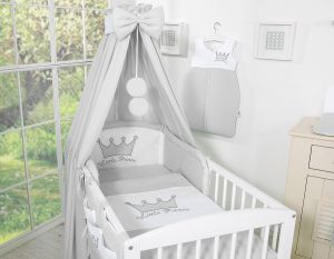 Canopy made of fabric- Little Prince/Princess gray