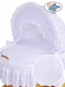 Cover set 4 pcs for Moses Basket Wicker crib Charlotte no. 50102-906 or 70102-906