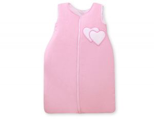Schlafsack- Hängende Herzen rosa