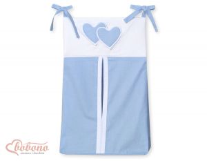 Diaper bag- Hanging Hearts blue