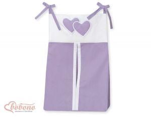 Diaper bag- Hanging Hearts lilac