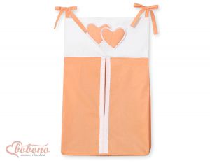 Diaper bag- Hanging Hearts orange