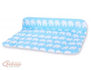 Soft changing mat- Simple Elephants blau