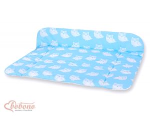 Soft changing mat- Simple Owls blue