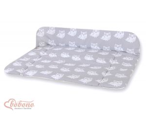 Soft changing mat- Simple Owls grey