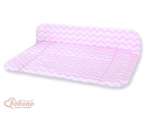 Soft changing mat- Simple chevron pink