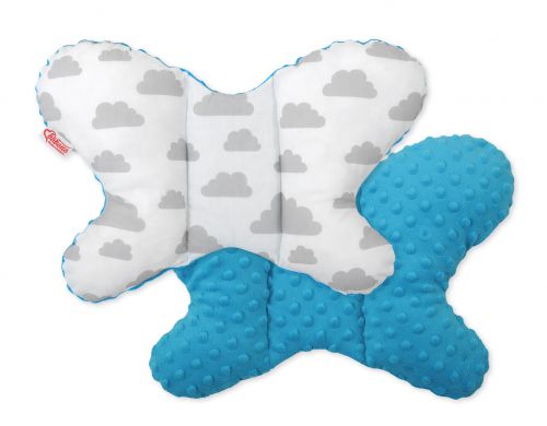 Double-sided anti shock cushion BUTTERFLY - clouds gray
