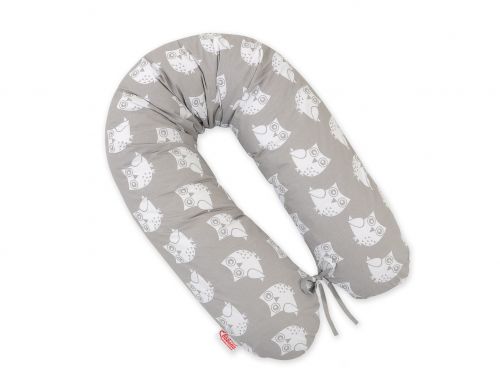 Multifunctional pregnancy pillow Longer - Owls grey
