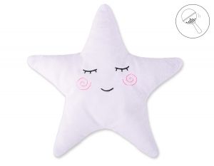 Pillow LITTLE STAR with rattle- white