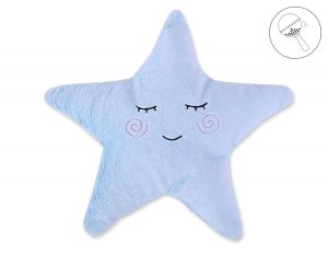 Kissen LITTLE STAR mit Rassel- blau