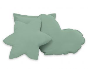 3pcs pillow set - pastel green