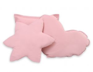 3pcs pillow set - pastel pink