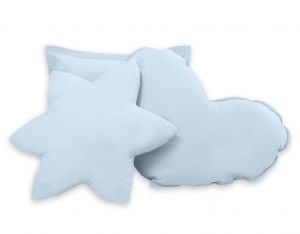 3pcs pillow set - blau