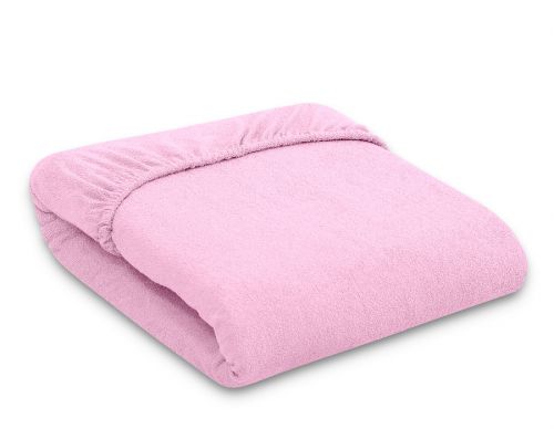 Sheet made of frotte (terry) 120x60cm- Pink