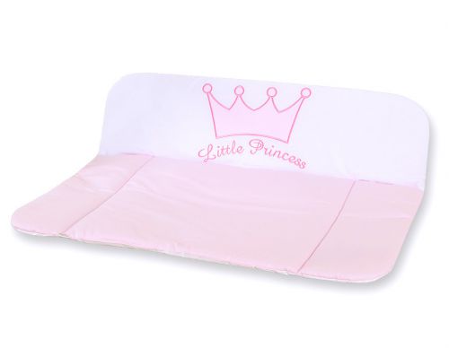 Wickelauflage auf Wickeltisch- Little Prince/Princess rosa