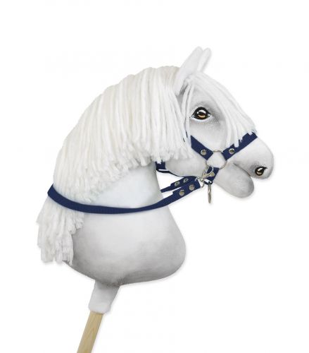 Hobby Horse Gurtbandzügel für Pferdehalfter - denim