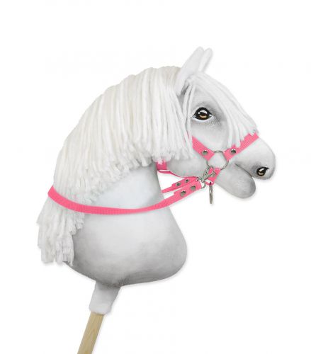 Hobby Horse reins for halters - pink
