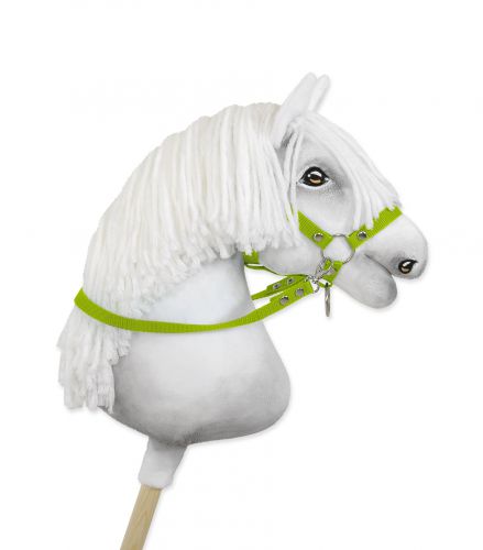 Hobby Horse Gurtbandzügel für Pferdehalfter - lime