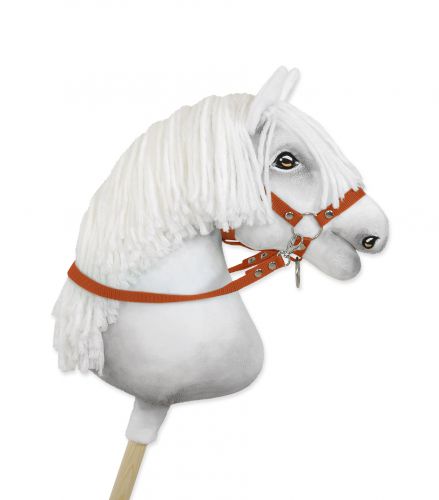 Hobby Horse Gurtbandzügel für Pferdehalfter - ginger