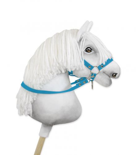 Hobby Horse Gurtbandzügel für Pferdehalfter - turquoise