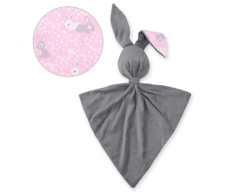 Cuddly rabbit double-sided - rosa Hasen