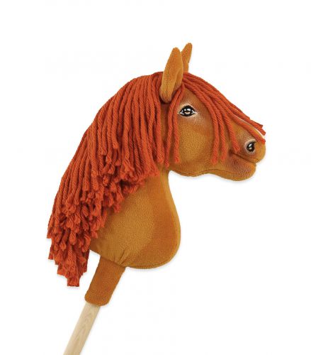 Hobby Horse Steckenpferd Pferd am Stiel Premium - Fuchspferd A4