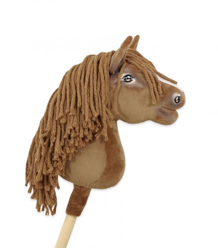 Hobby Horse Mały koń na kiju Premium - jasny kasztan A4
