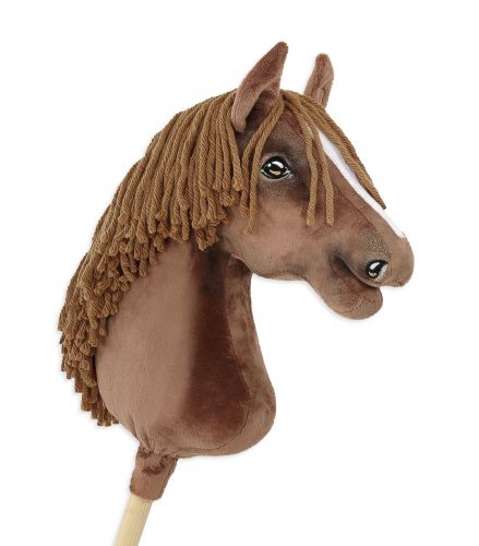 Horse on a stick Super Hobby Horse Premium - dark chestnut horse A3