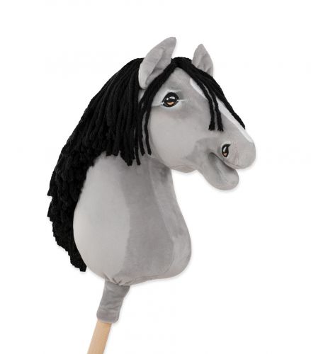 Hobby Horse Duży koń na kiju Premium - siwy IV A3