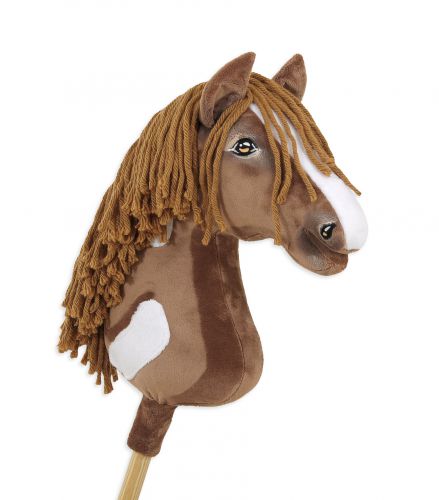 Hobby Horse Duży koń na kiju Premium - western II gniady z brązową grzywą A3