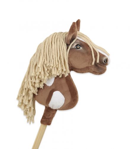 Hobby Horse Mały koń na kiju Premium - western III gniady z jasną grzywą A4