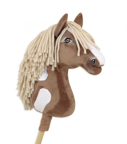 Hobby Horse Duży koń na kiju Premium - western III gniady z jasną grzywą A3