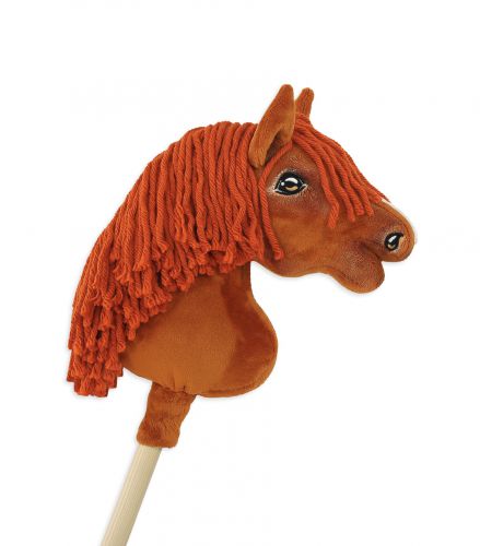 Hobby Horse Mały koń na kiju Premium - kasztan A4