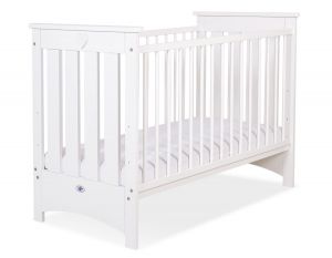Drewniane łóżeczko dla niemowląt 120x60cm Lorenzo III białe