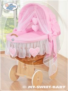 Cover set 4 pcs for Moses Basket/Wicker crib no. 58962-122 or 78962-122