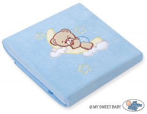 Kocyk polarowy dla niemowląt - Dobranoc niebieskie