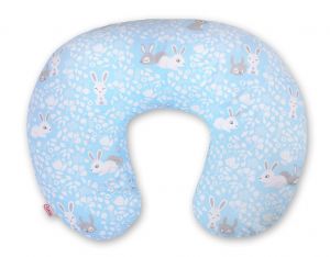 Poduszka do karmienia- króliczki niebieskie