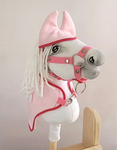 Zestaw dla Hobby Horse A4: derka + nauszniki – jasny różowy