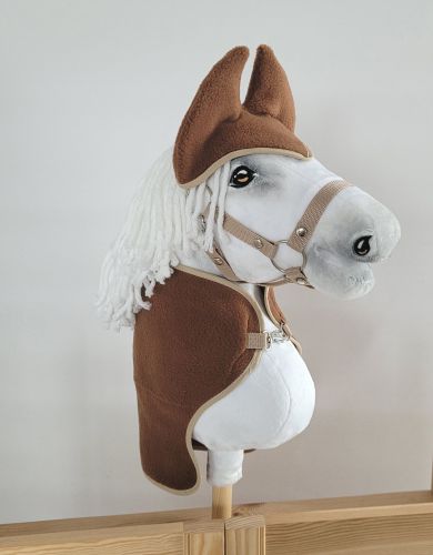 Zestaw dla Hobby Horse A4: derka + nauszniki –brązowy