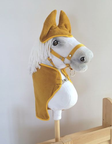 Set für Hobby Horse A4: Fleecedecke + Ohrenschützern - honey yellow