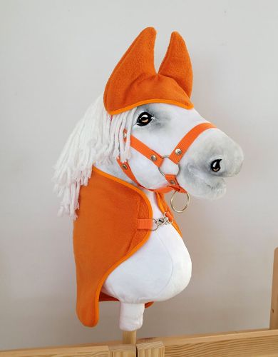 Zestaw dla Hobby Horse A3: derka + nauszniki – pomarańczowy
