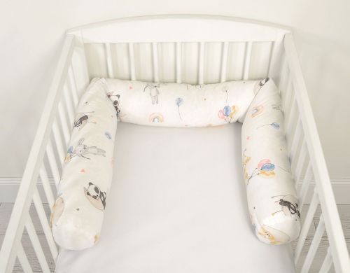 Ochraniacz wałek do łóżeczka niemowlęcego - baloniki