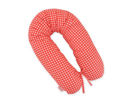 Multifunctional pregnancy pillow Longer - red checkered