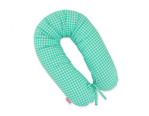 Multifunctional pregnancy pillow Longer - Mint checkered