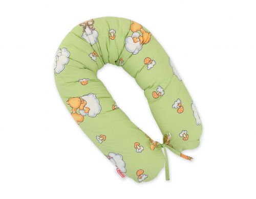 Pregnancy pillow - Longer- Forest animals green
