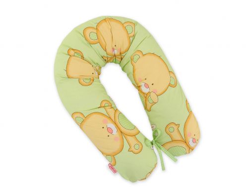 Pregnancy pillow- Longer- Cuddly teddy bear green